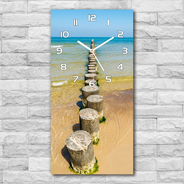 Vertical rectangular wall clock Breakwater