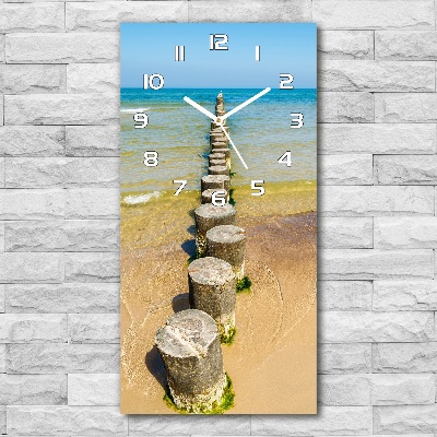 Vertical rectangular wall clock Breakwater