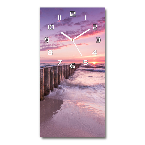 Vertical rectangular wall clock Breakwater