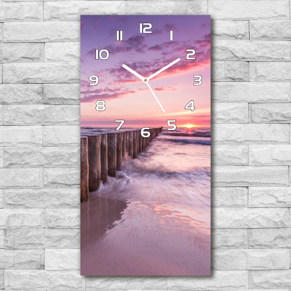 Vertical rectangular wall clock Breakwater