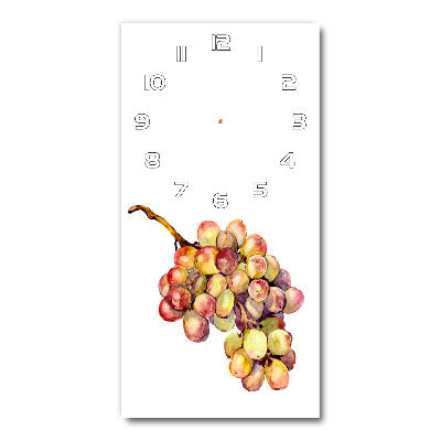 Modern vertical wall clock Grapes