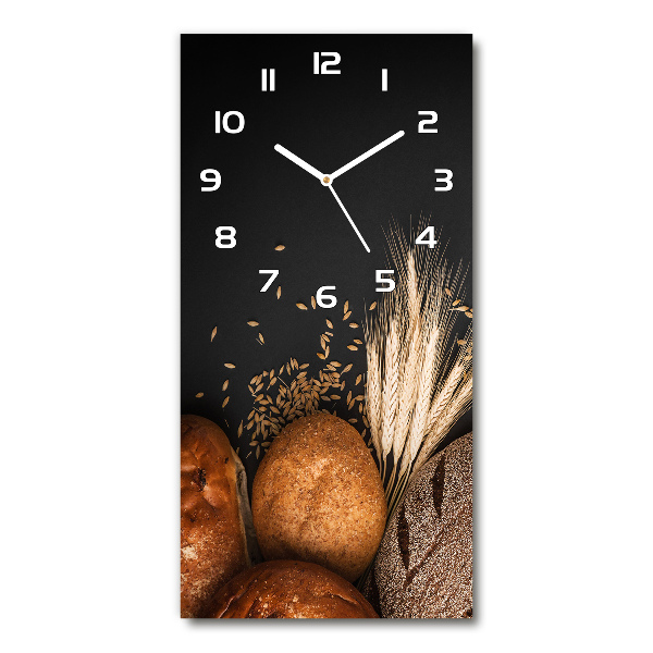 Vertical wall clock Bread