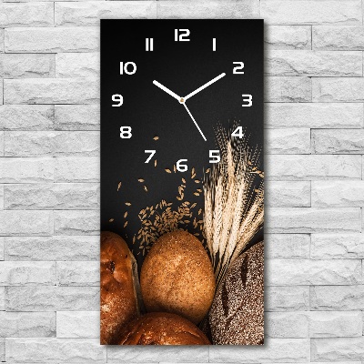 Vertical wall clock Bread