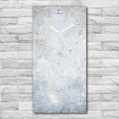 Vertical rectangular wall clock Concrete background