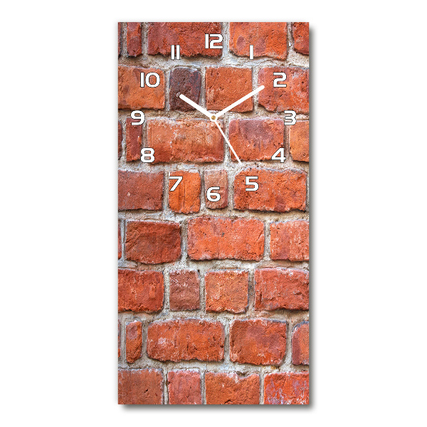 Modern vertical wall clock Brick wall