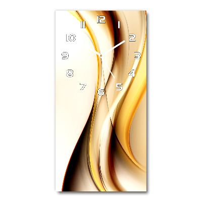 Modern vertical wall clock Wave abstraction