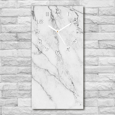 Vertical wall clock Marble background