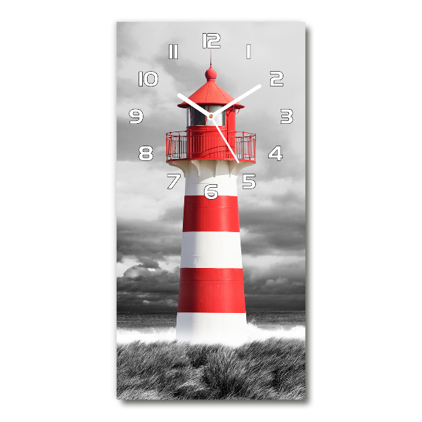 Vertical rectangular wall clock Lighthouse