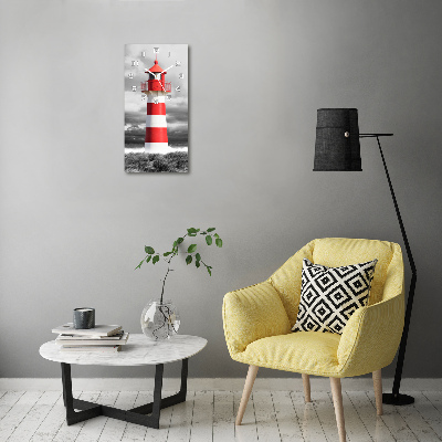 Vertical rectangular wall clock Lighthouse