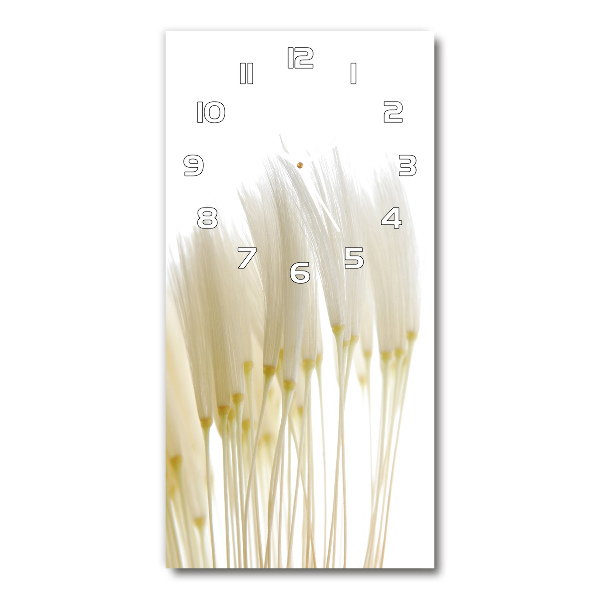 Vertical wall clock Dandelion seeds