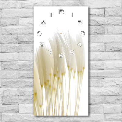 Vertical wall clock Dandelion seeds