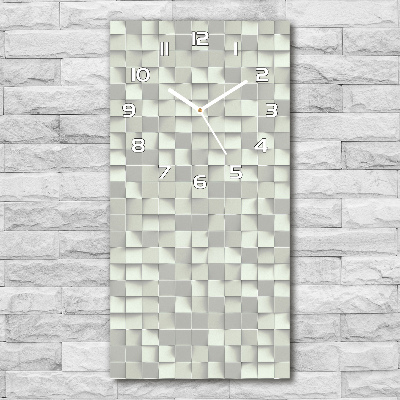 Modern vertical wall clock Geometric pattern