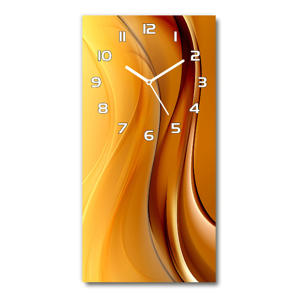 Modern vertical wall clock Wave abstraction