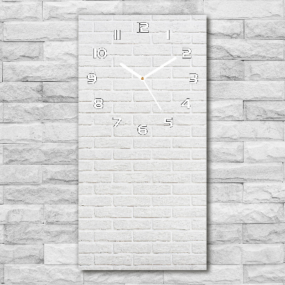 Vertical wall clock Brick wall