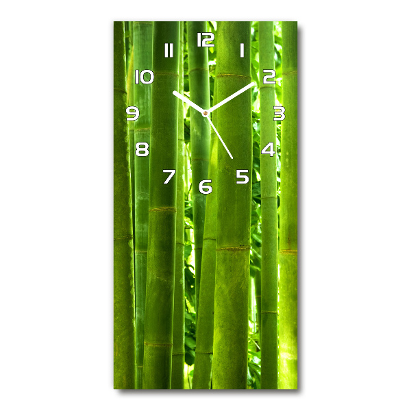 Vertical wall clock Bamboo