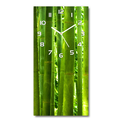 Vertical wall clock Bamboo