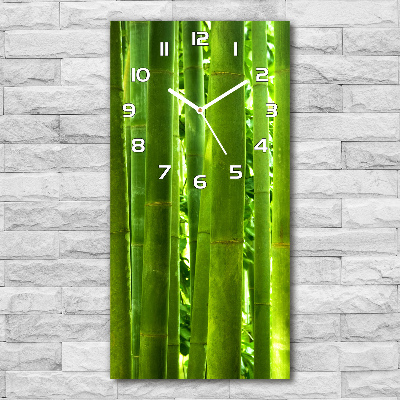 Vertical wall clock Bamboo