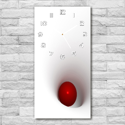 Modern vertical wall clock Abstraction of the ball