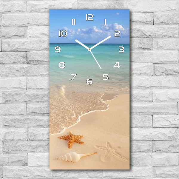 Vertical wall clock Starfish