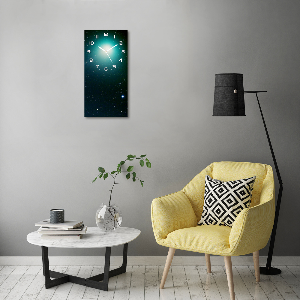 Modern vertical wall clock Galaxy