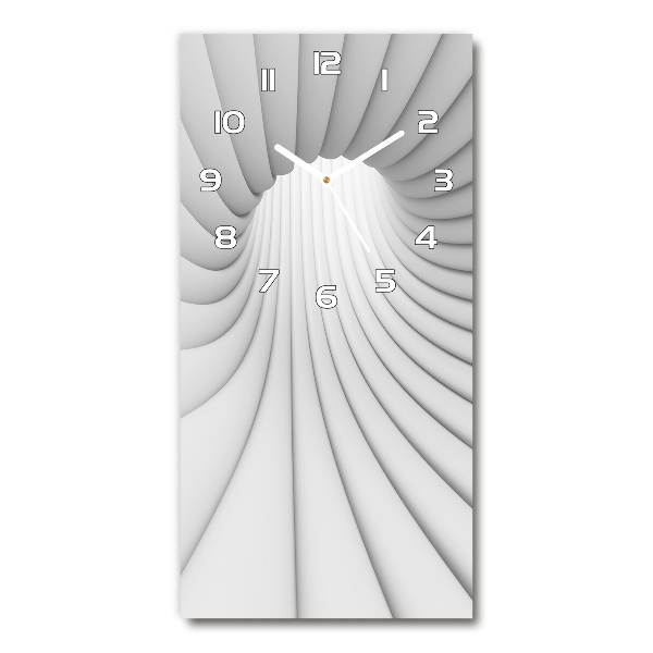 Vertical rectangular wall clock Tunnel abstraction