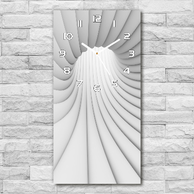 Vertical rectangular wall clock Tunnel abstraction