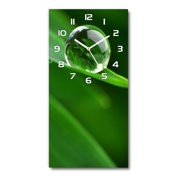 Modern vertical wall clock Blade of grass