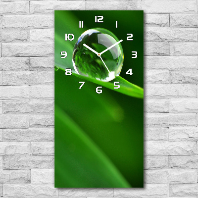 Modern vertical wall clock Blade of grass