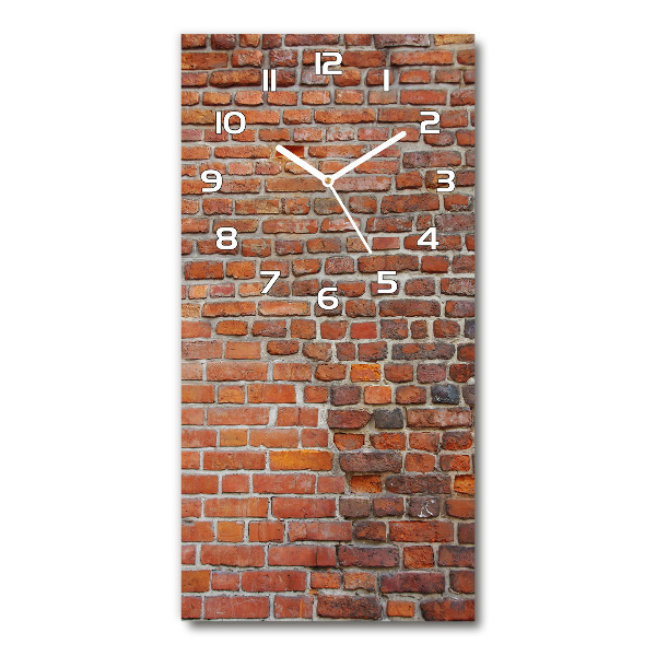 Vertical wall clock Brick wall