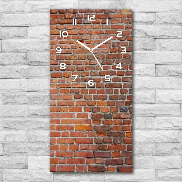 Vertical wall clock Brick wall