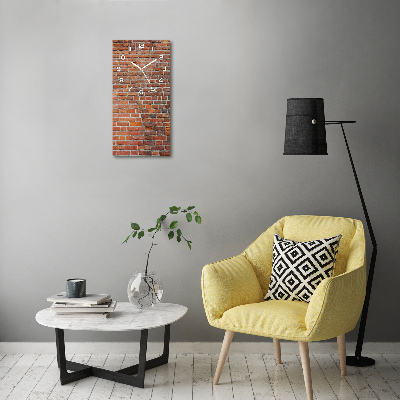 Vertical wall clock Brick wall