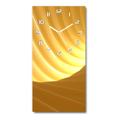 Vertical rectangular wall clock Abstraction vortex