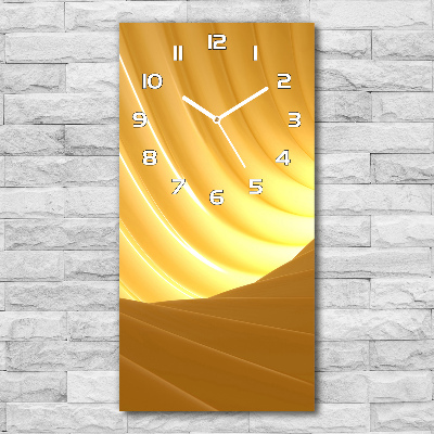 Vertical rectangular wall clock Abstraction vortex