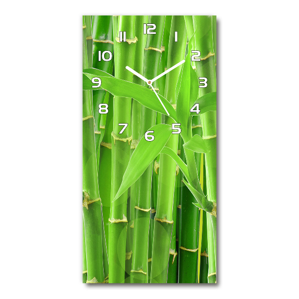 Modern vertical wall clock Bamboo forest