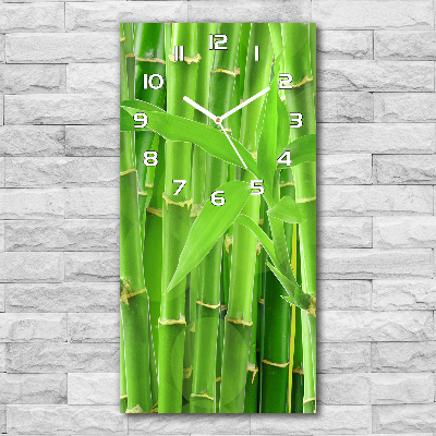 Modern vertical wall clock Bamboo forest