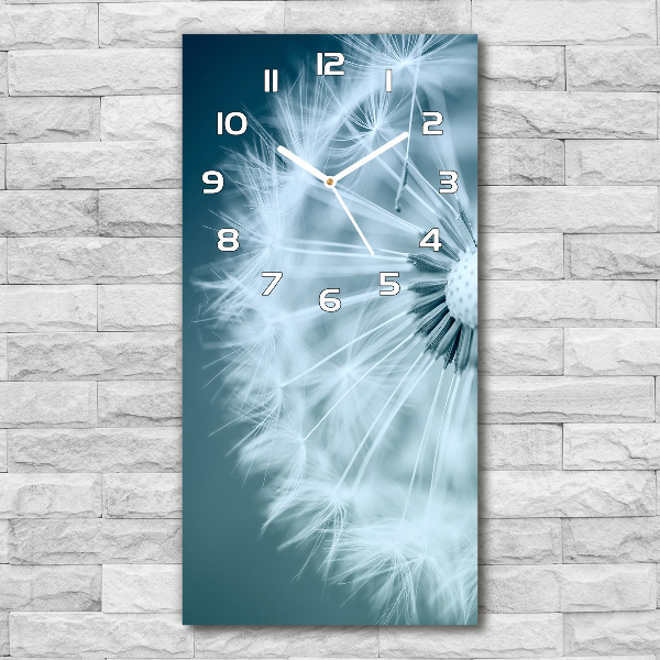 Vertical rectangular wall clock Dandelion