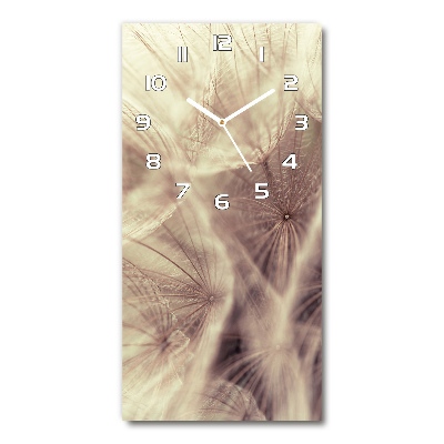 Modern vertical wall clock Dandelion