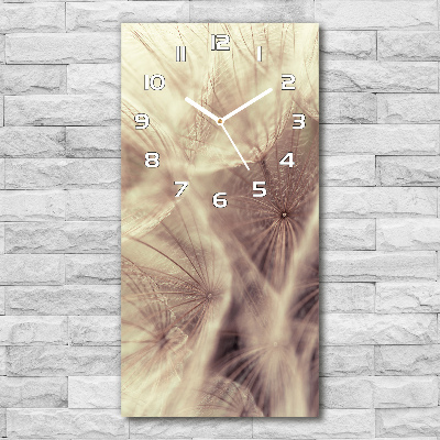 Modern vertical wall clock Dandelion