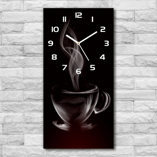 Vertical wall clock Aromatic coffee