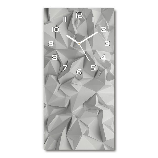 Vertical wall clock 3D abstraction