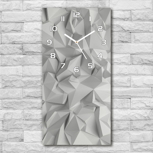 Vertical wall clock 3D abstraction