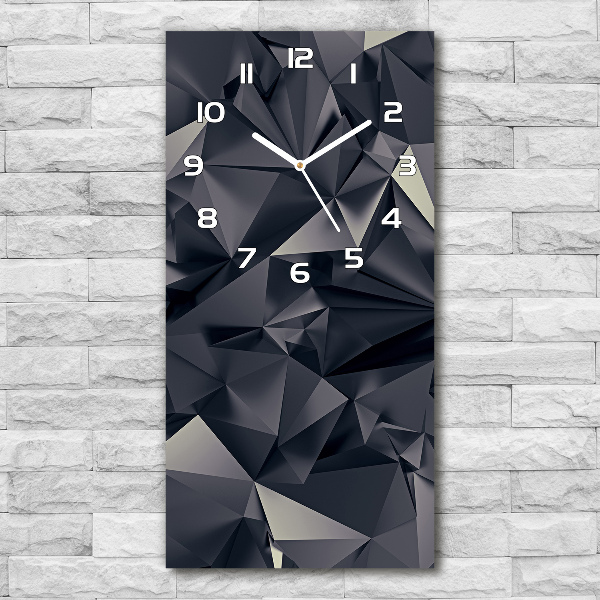 Modern vertical wall clock Abstract background