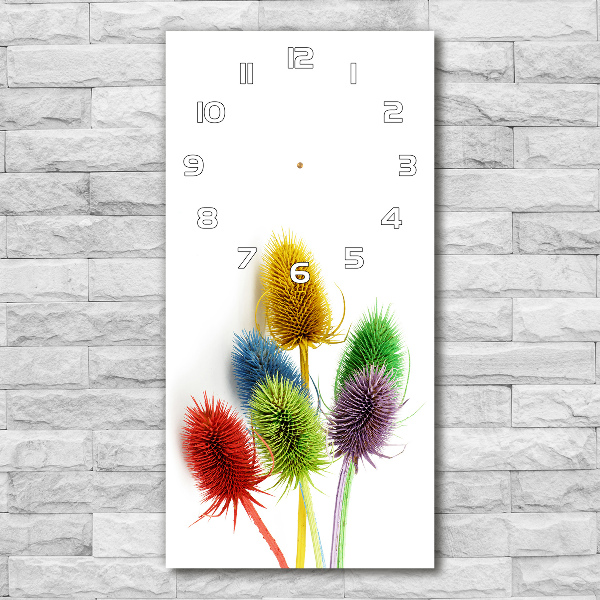 Vertical wall clock Thistle