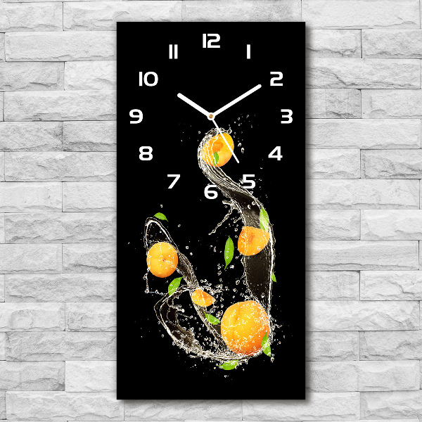 Vertical rectangular wall clock Oranges