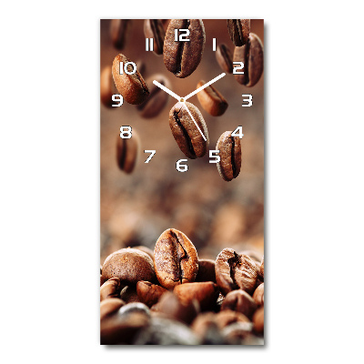 Vertical wall clock Coffee beans