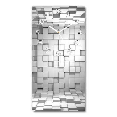 Vertical wall clock Cubes