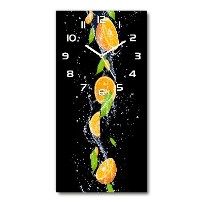 Vertical wall clock Oranges