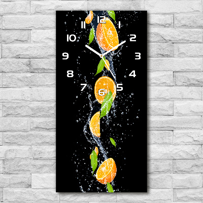 Vertical wall clock Oranges