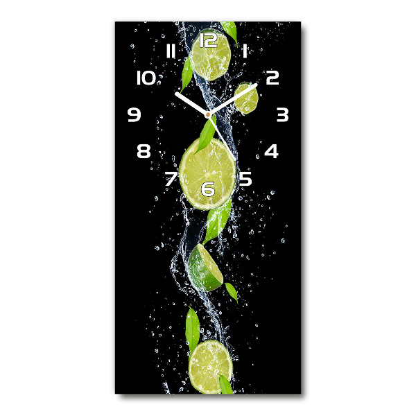 Vertical wall clock Lime