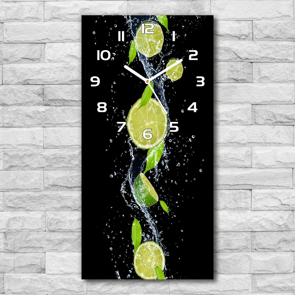 Vertical wall clock Lime